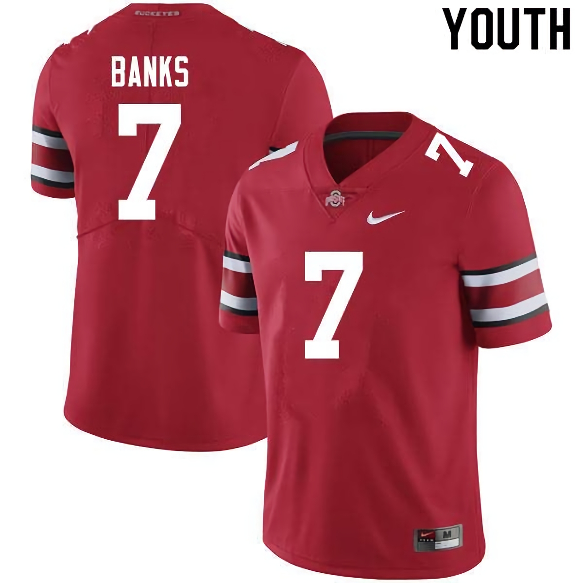 Sevyn Banks Ohio State Buckeyes Youth NCAA #7 Nike Scarlet College Stitched Football Jersey JMM2056RM